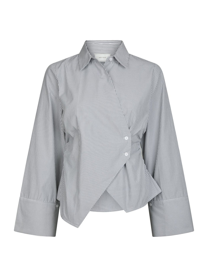 Fenli Striped Shirt - Grey - Bluser - Helt Dilla AS