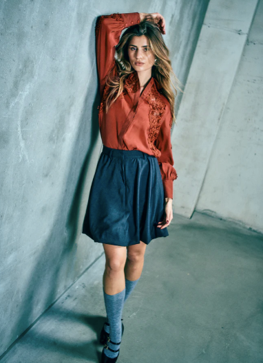 Tailor skirt - Med Grey Melange - Skjørt - Helt Dilla AS