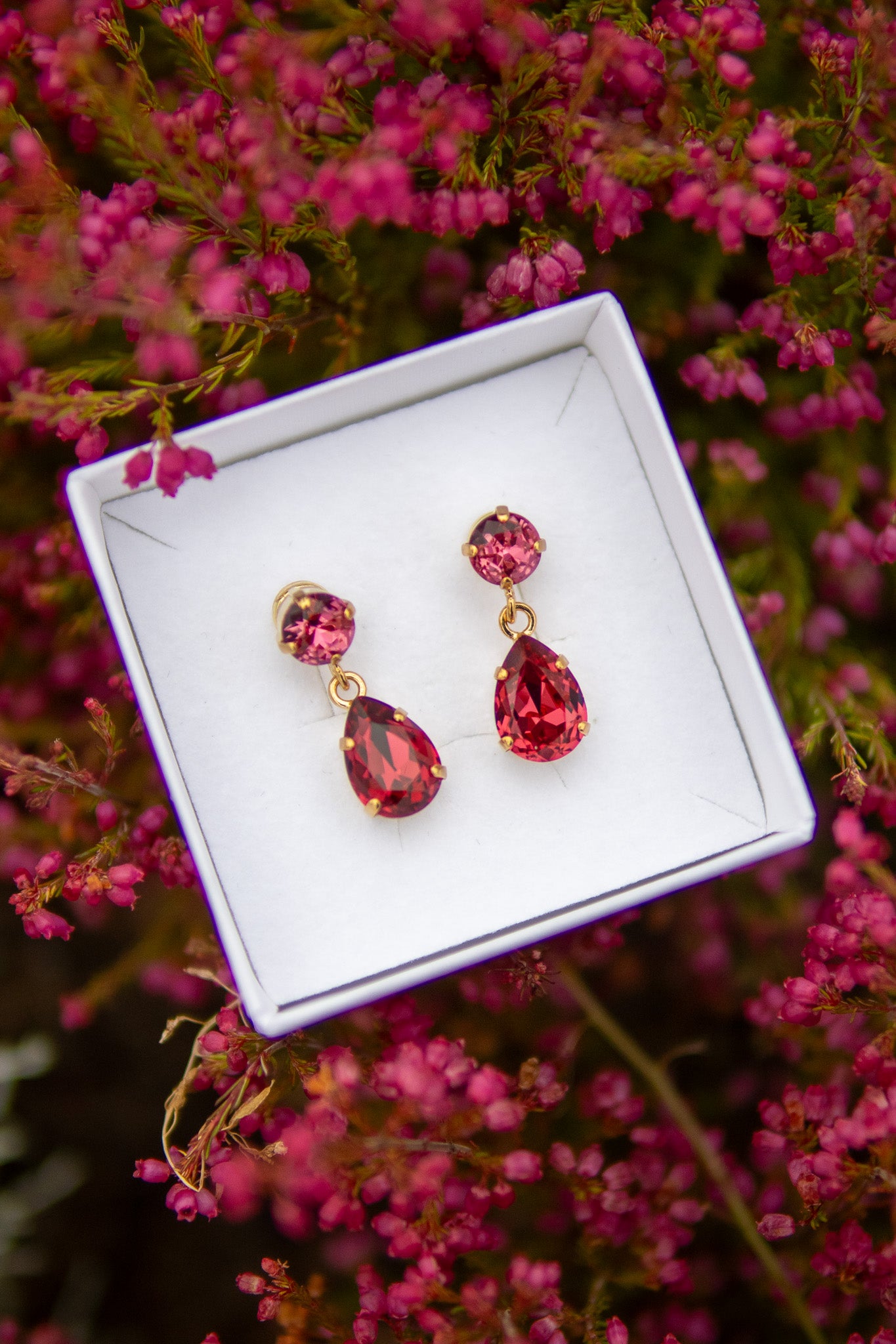 Mini Drop Earrings - Light Siam - Tilbehør - Helt Dilla AS