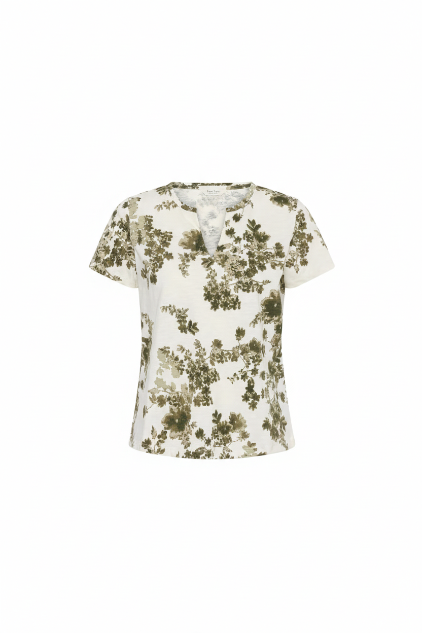 Gesinas T-skjorte - smokey olive - T-skjorter - Helt Dilla AS