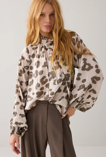 Bowie top with print - mønstret - Bluser - Helt Dilla AS