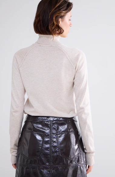 Turtleneck jumper - Iviory - Genser - Helt Dilla AS