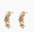 Gabriella Earrings / Black Golden Combo - Tilbehør - Helt Dilla AS