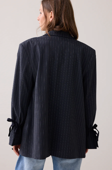 Tapered pinstripe Boyfriend Blazer