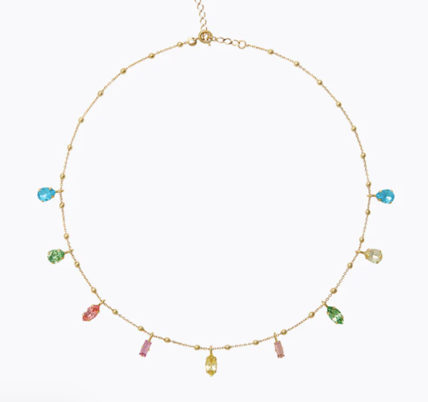 Gisela Necklace gold - Dreamscape Combi - Tilbehør - Helt Dilla AS