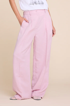 Ursula Linen Trousers - Pink - Bukser - Helt Dilla AS