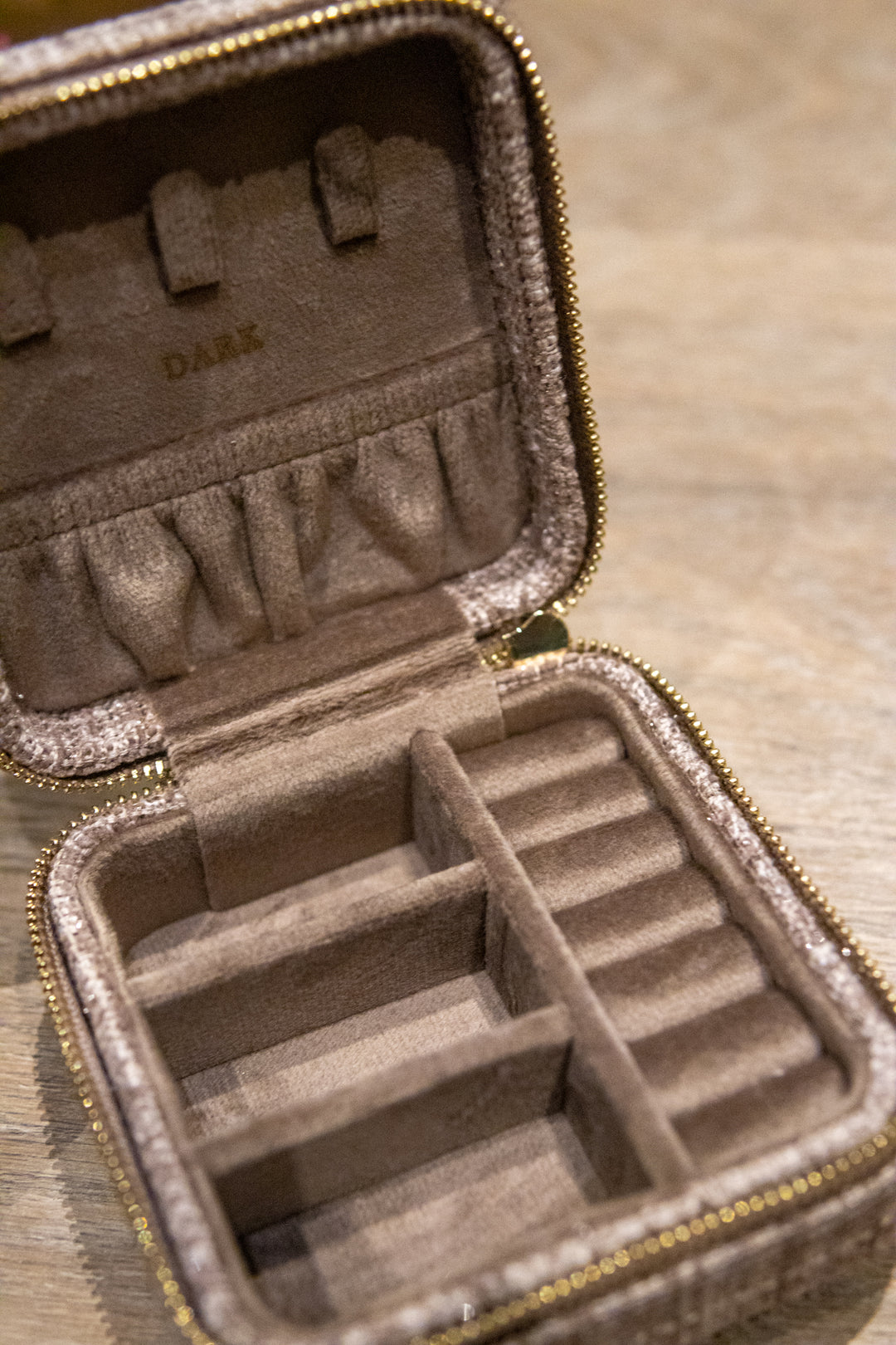Tweed Jewellery Box Mini - Warm Taupe