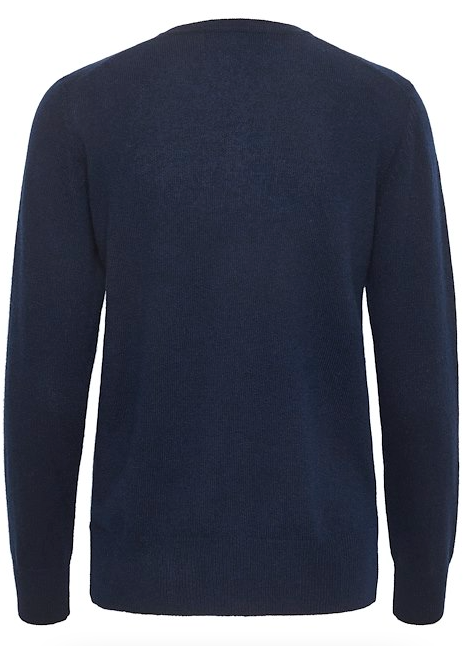 Lukka crew-neck pullover - Marine Blue