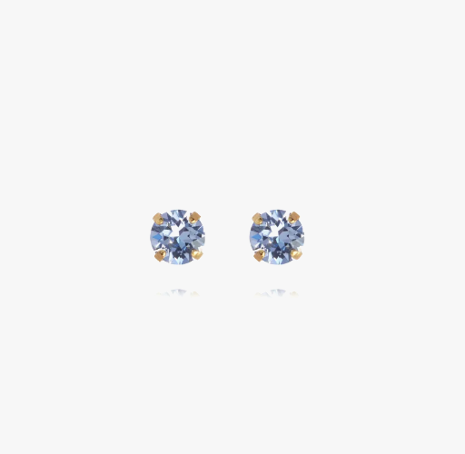 Mini stud earrings - light sapphire - Tilbehør - Helt Dilla AS