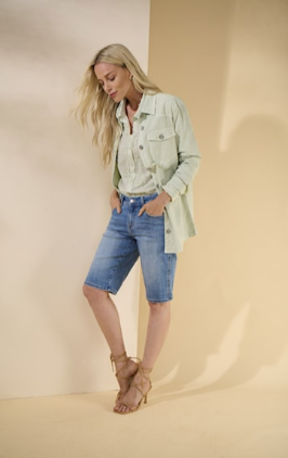 Lulu bermuda shorts - stone used jeans