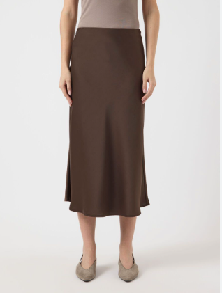 Pella hw Midi Skirt - Choccolate Brown