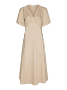 Illana Poplin Dress - Dark Sand - Kjoler - Helt Dilla AS