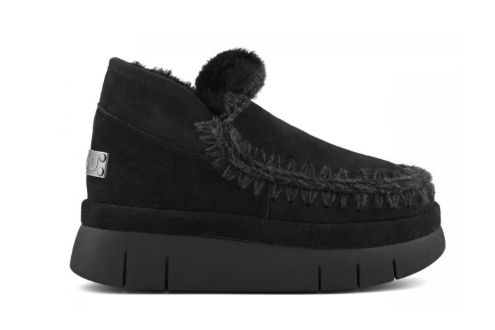 Bounce Welt Sneaker Suede - Svart