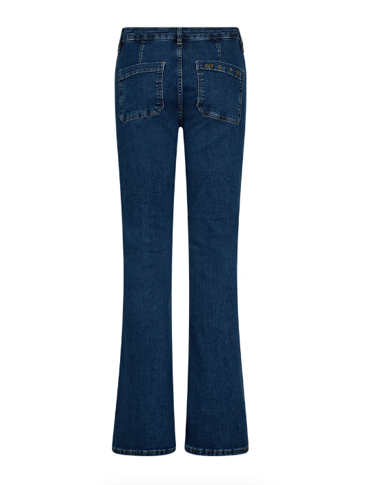 Charlotte Jeans - Wash Undone Mid Indigo - Jeans - Helt Dilla AS
