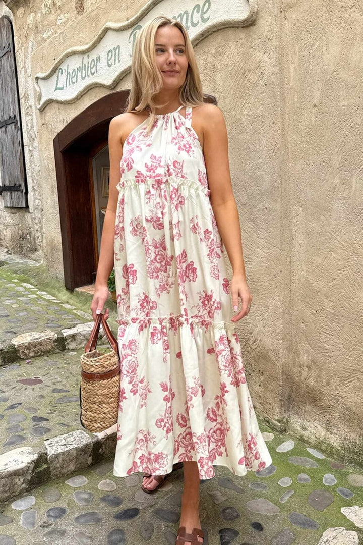 AbbilC Long Dress - Vintage Rose