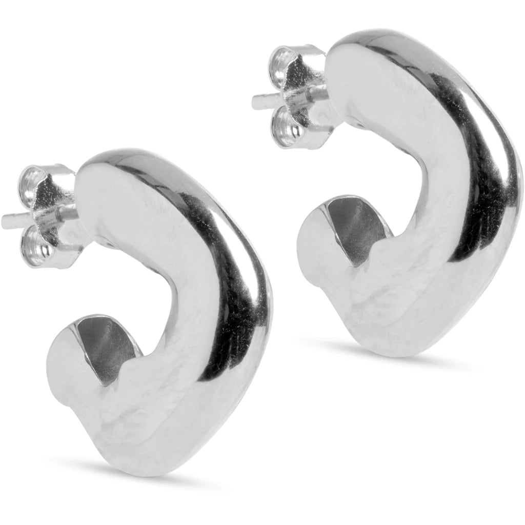 GIANNA hoops - SILVER - Tilbehør - Helt Dilla AS