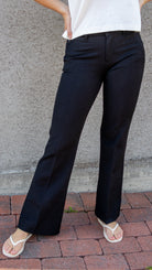 Silvia Suple Roble Wool Dressbukse - Svart - Bukser - Helt Dilla AS