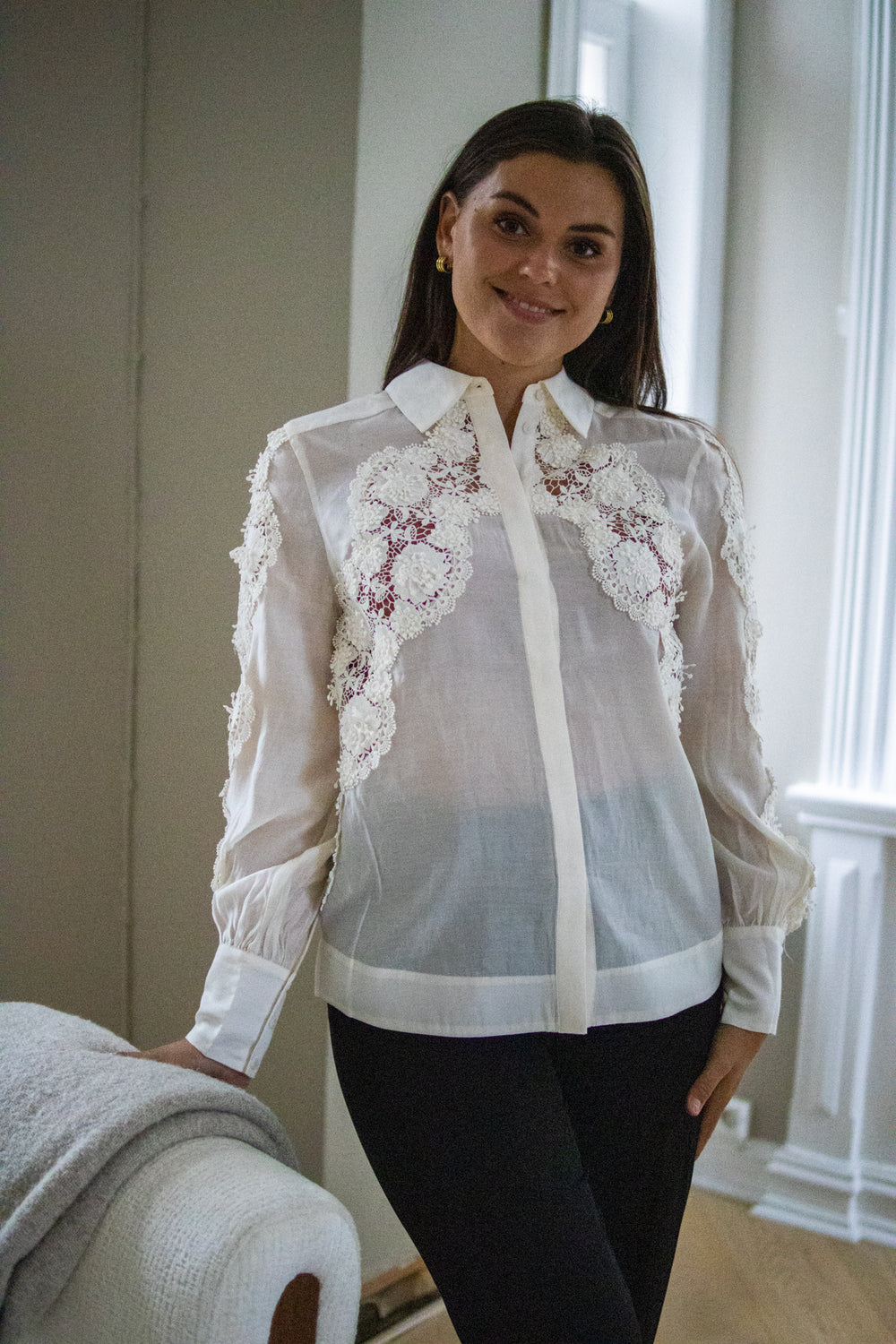 Molly Shirt - Jet Stream - Skjorter - Helt Dilla AS