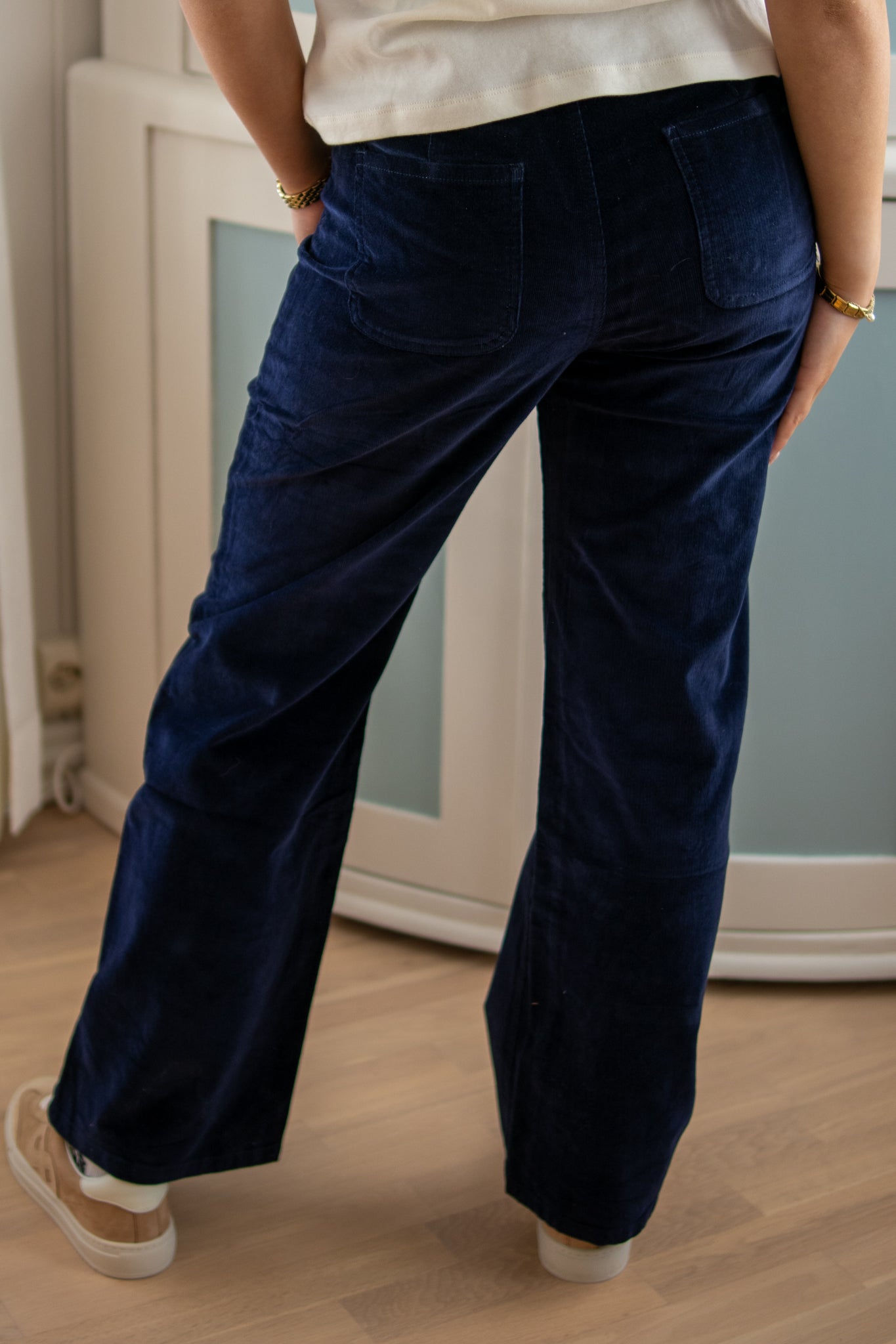 Miss Bon Cordfløyel Jeans - Blue - Bukser - Helt Dilla AS