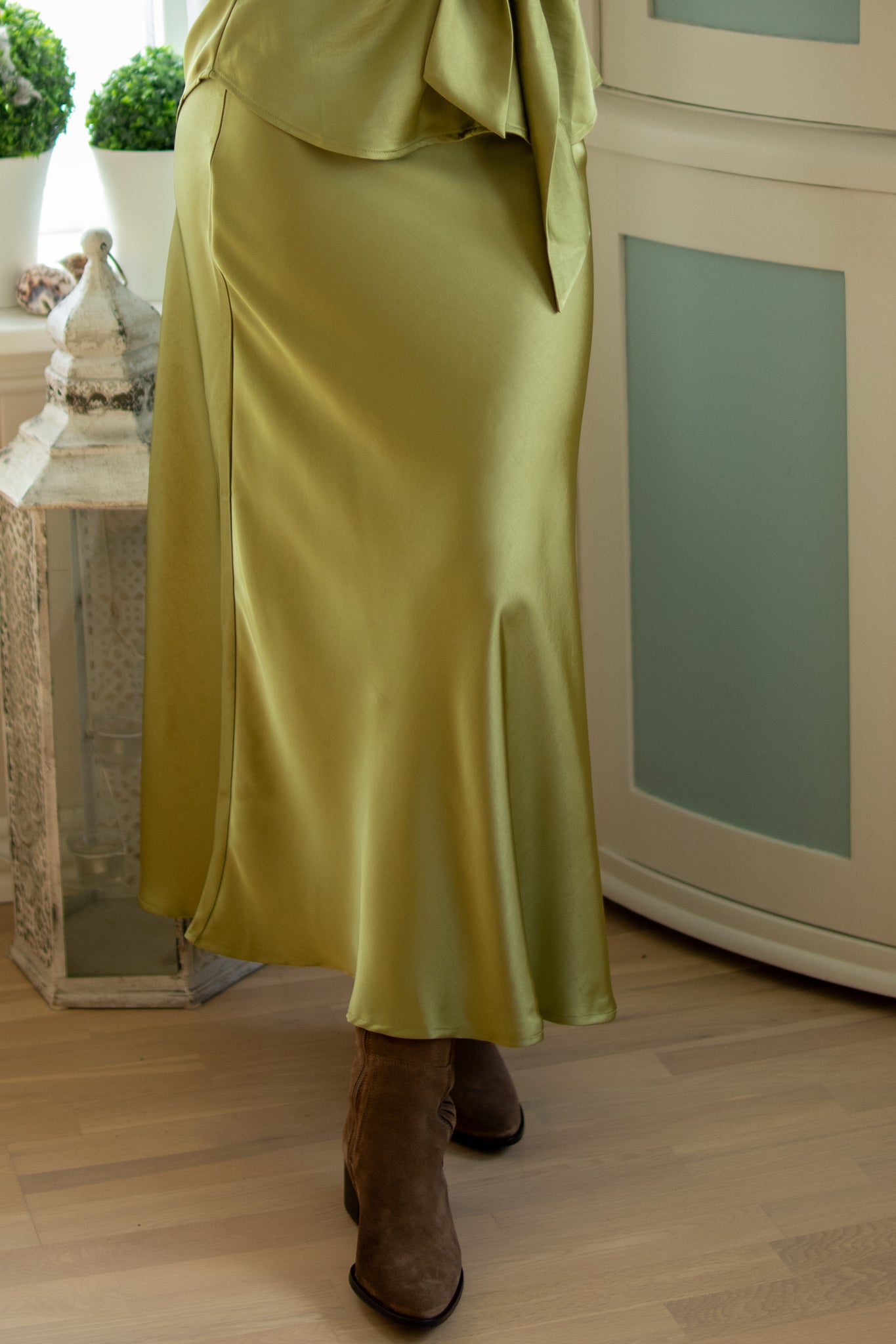 Bovary Skirt - Sage Green - Skjørt - Helt Dilla AS