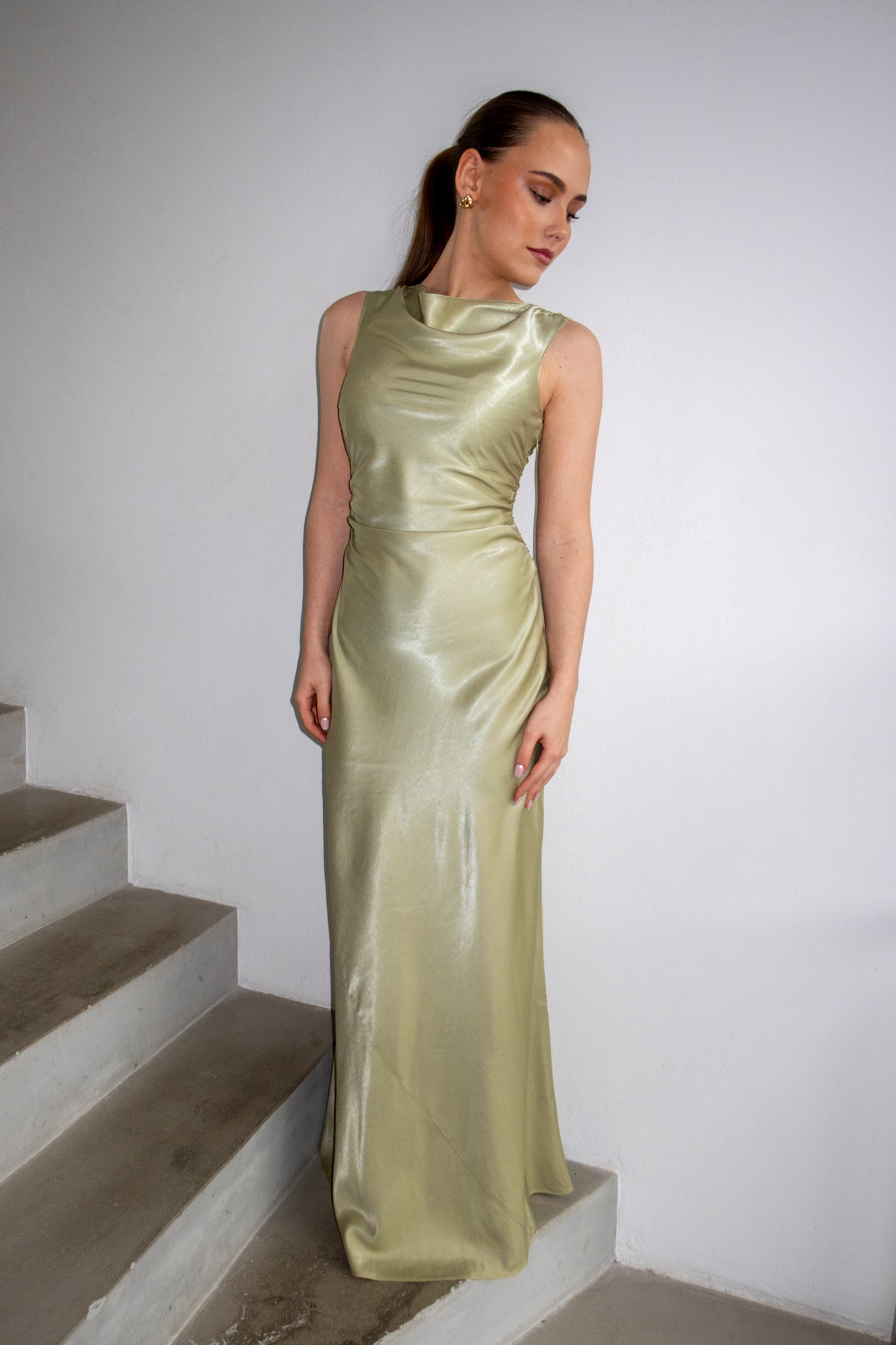 Florentina dress - sage green - Kjoler - Helt Dilla AS