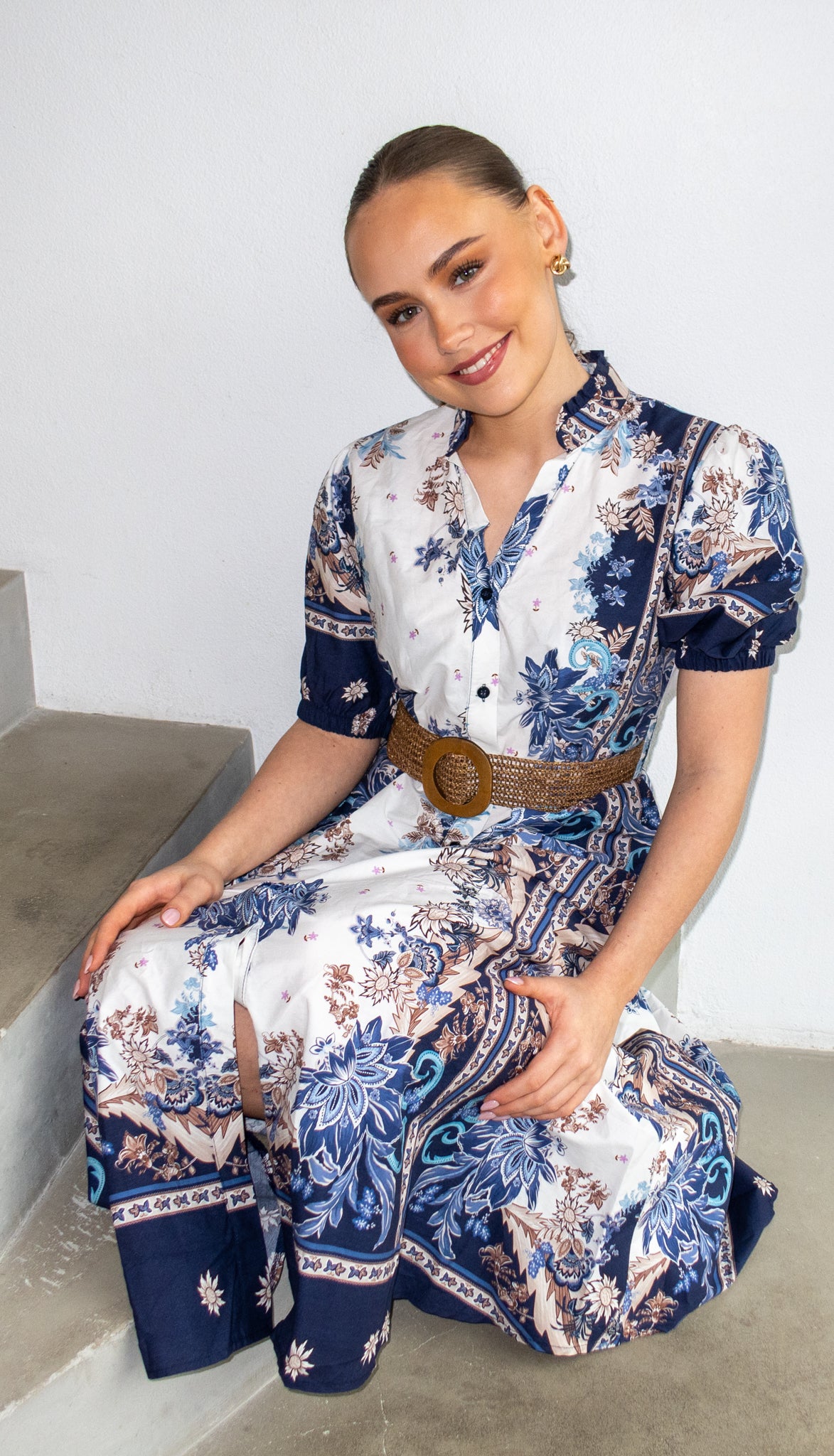 From Paris with Love kjole - ocean blue dress - Kjoler - Helt Dilla AS