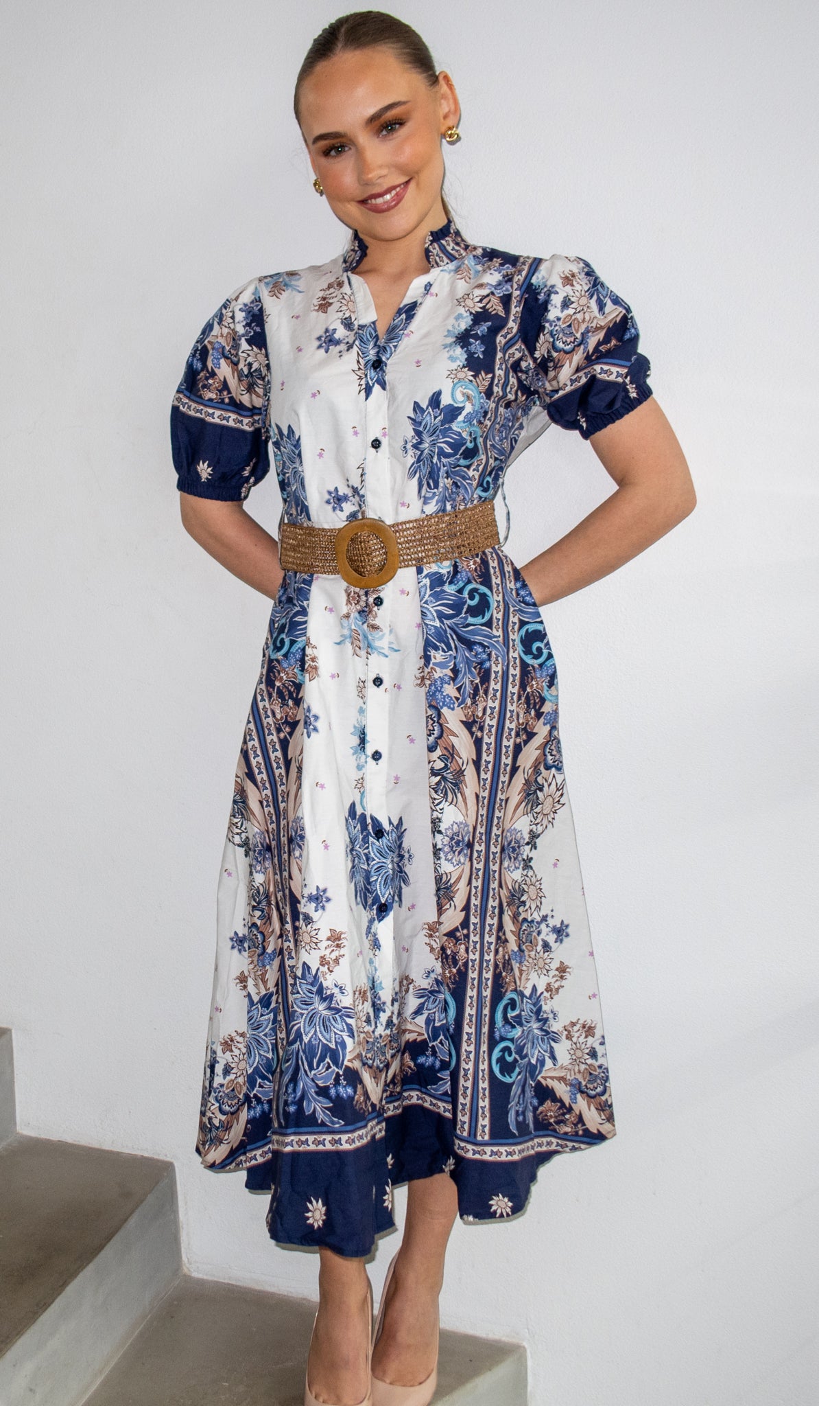 From Paris with Love kjole - ocean blue dress - Kjoler - Helt Dilla AS