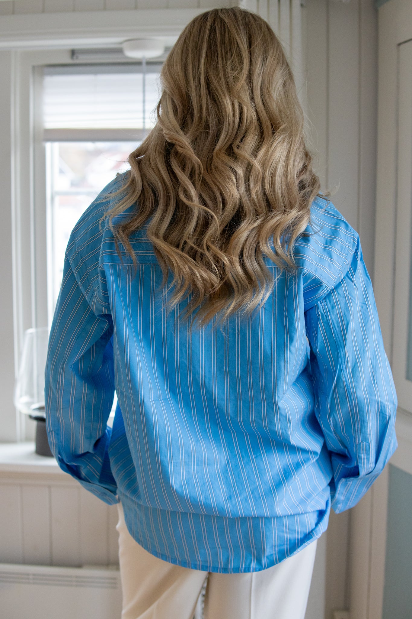 Melissa shirt - bonnie blue - Skjorter - Helt Dilla AS