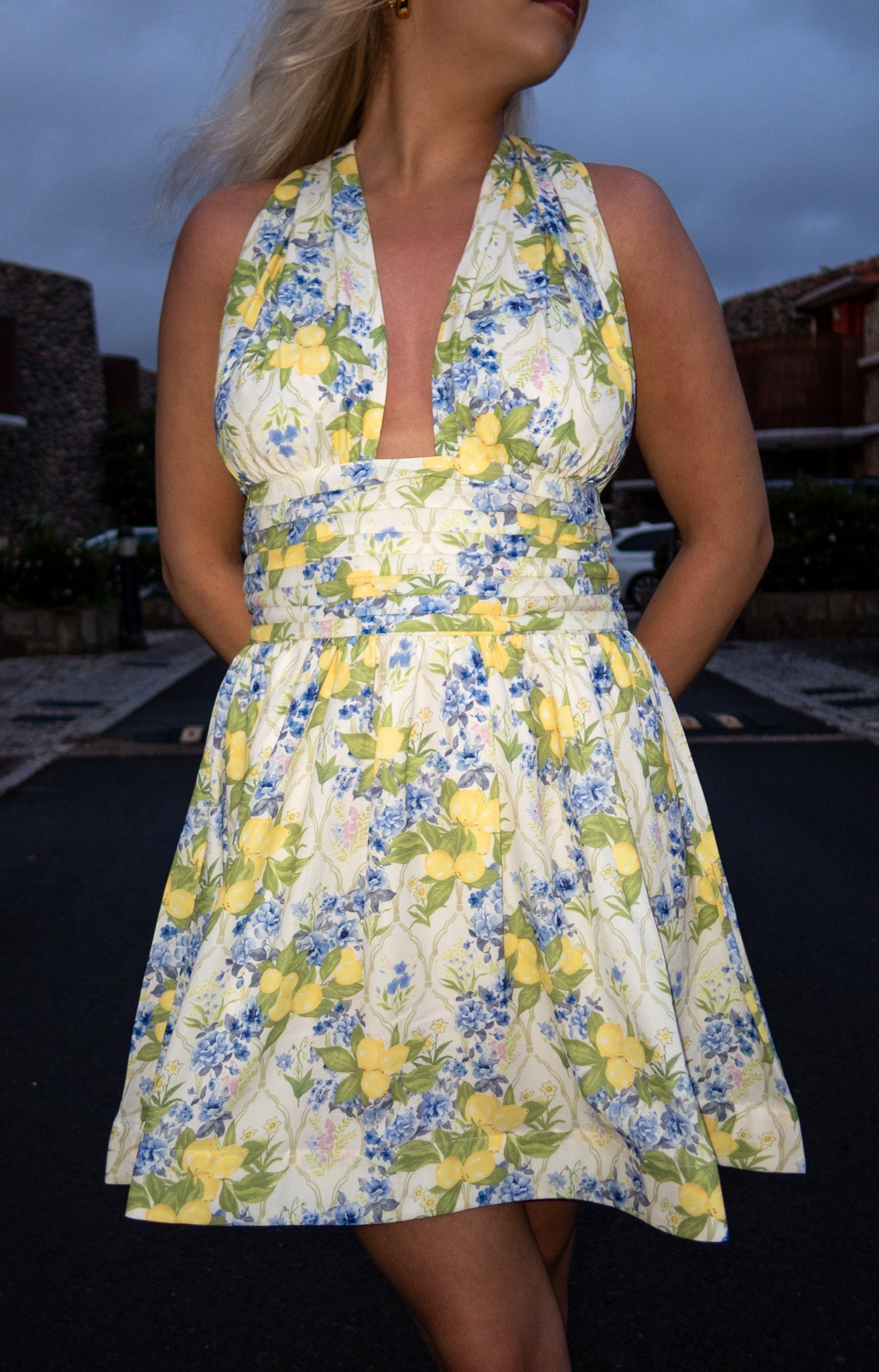 Liora Dress - LEMON AOP - Kjoler - Helt Dilla AS