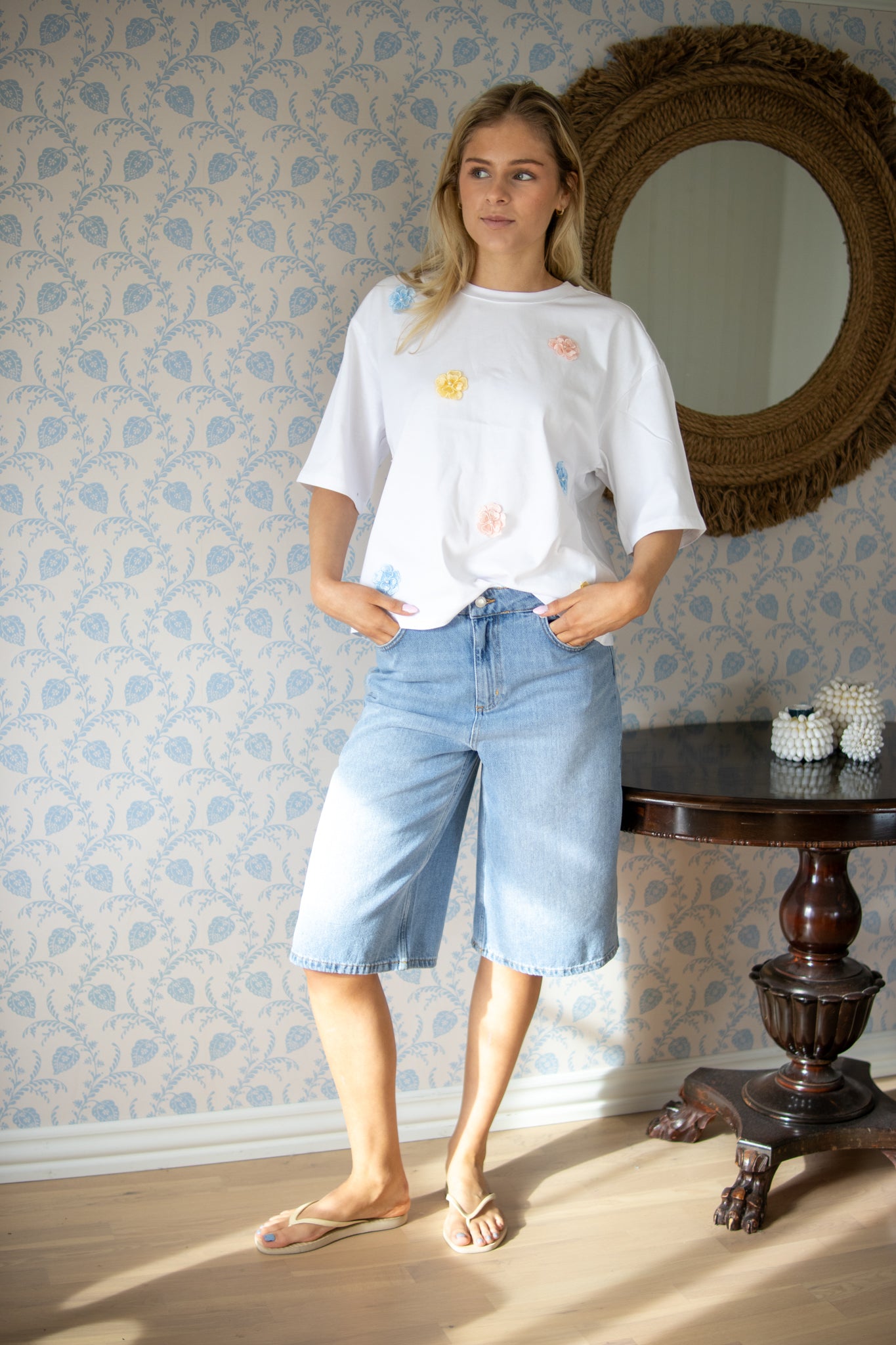 CM Anora Bermuda Shorts - Light Blue Denim - Shorts - Helt Dilla AS