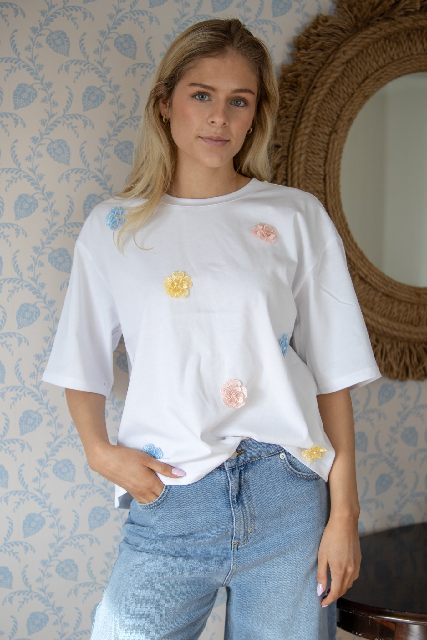 NuFleura Long T-Shirt - Skyway - T-skjorter - Helt Dilla AS