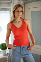 NuCerys Cropped Top - Cayenne - T-skjorter - Helt Dilla AS