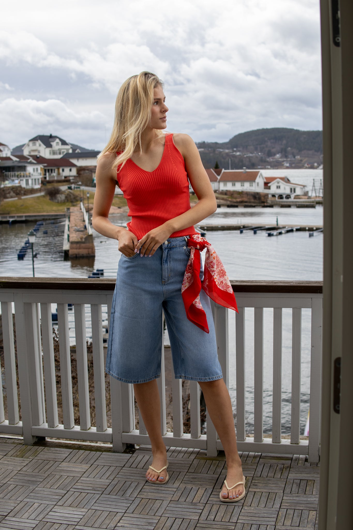 CM Anora Bermuda Shorts - Light Blue Denim - Shorts - Helt Dilla AS