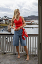CM Anora Bermuda Shorts - Light Blue Denim - Shorts - Helt Dilla AS