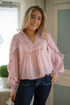 Nana Blouse - Pale Pink - Bluser - Helt Dilla AS