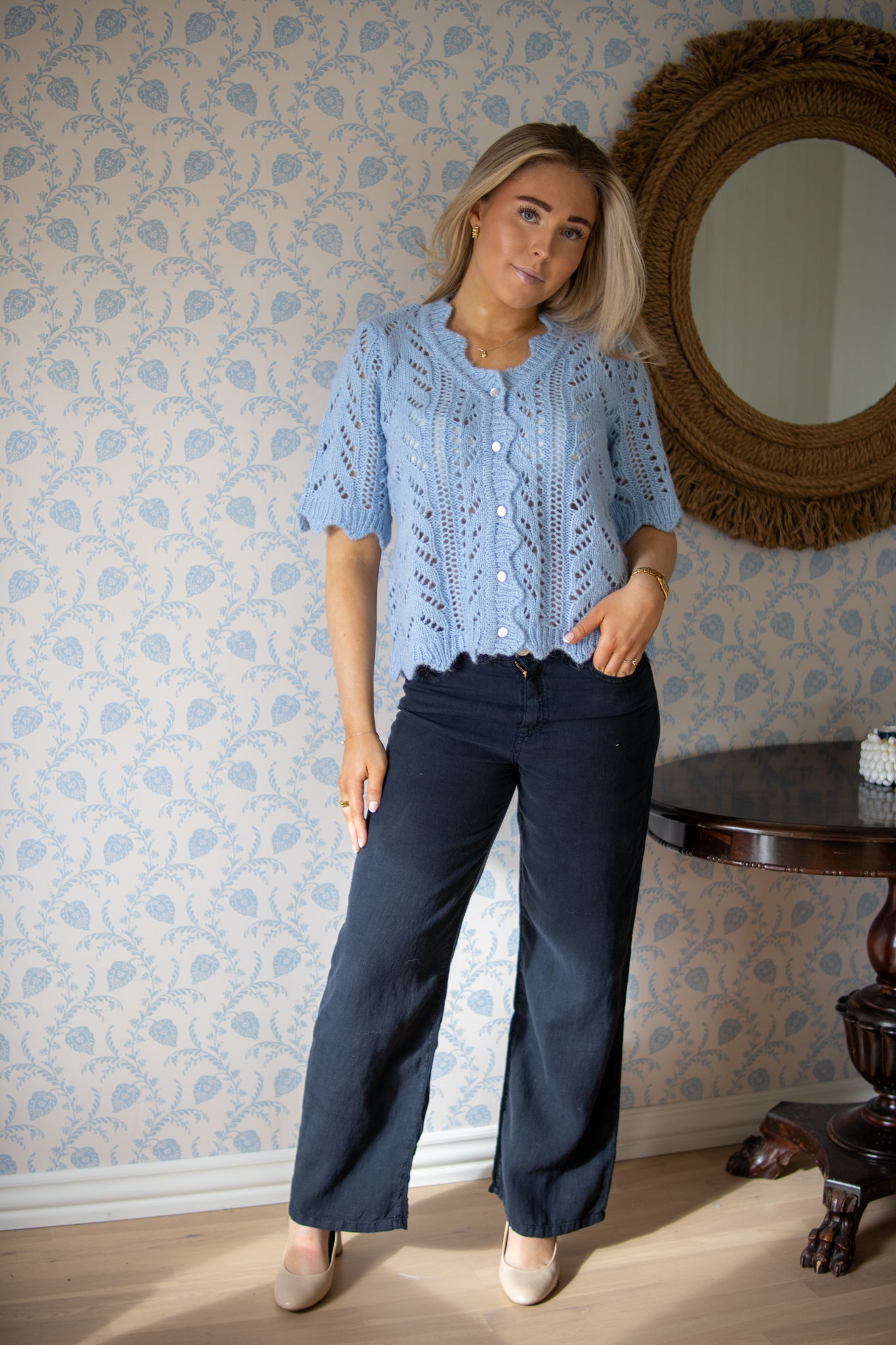 Culotte Linen - Navy - Bukser - Helt Dilla AS