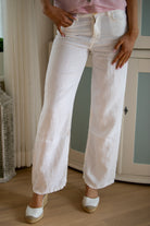Culotte Linen - White - linbukse - Helt Dilla AS