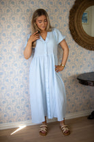 Nissi Dress - Blue - Kjoler - Helt Dilla AS