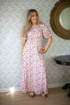 Kikka Chiffon Flowers Dress - Rose - Kjoler - Helt Dilla AS