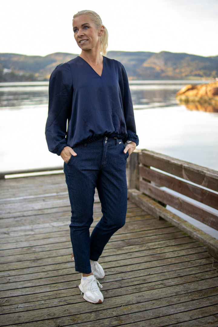 Top Heavy Silk Touch - Midnight Blue - Bluser - Helt Dilla AS