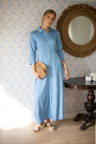 Savanna 3/4 Long Chambray Dress -Skyway - Kjoler - Helt Dilla AS