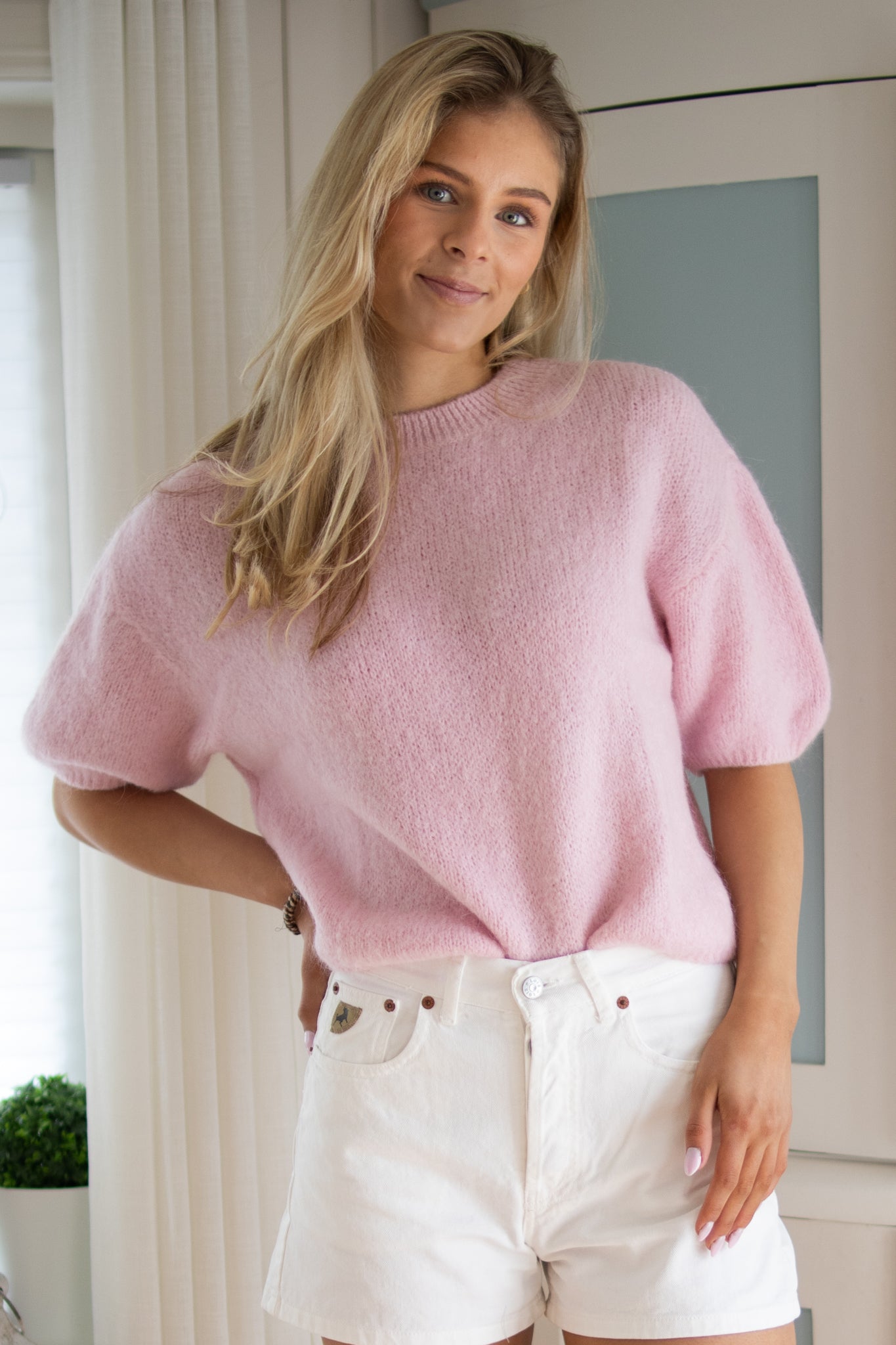 Noéline Strikket Topp - Lys Rosa - Kjoler - Helt Dilla AS