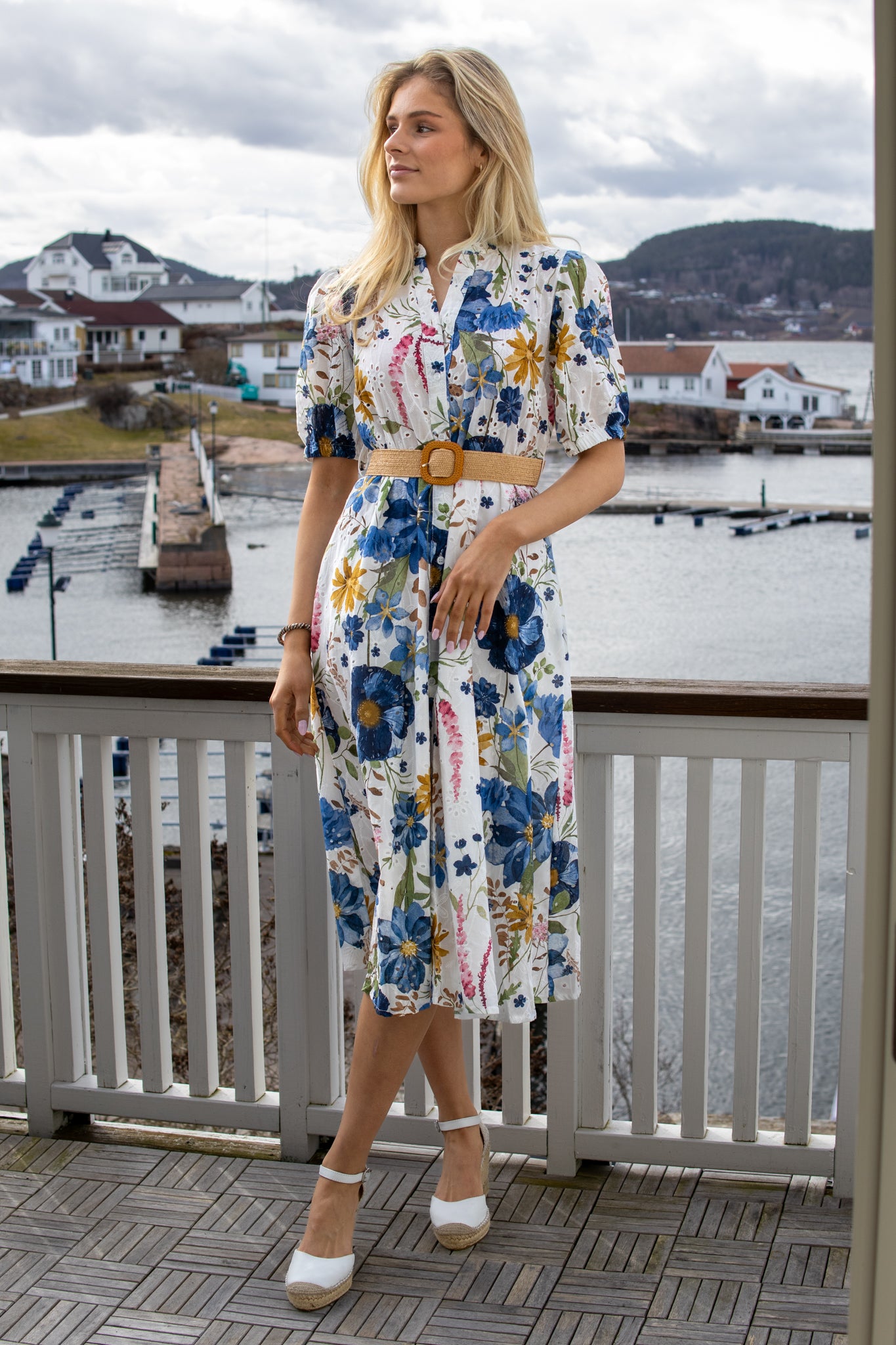 Noéline Bomullskjole - Blå/Rosa/Gul/Grønn - Kjoler - Helt Dilla AS