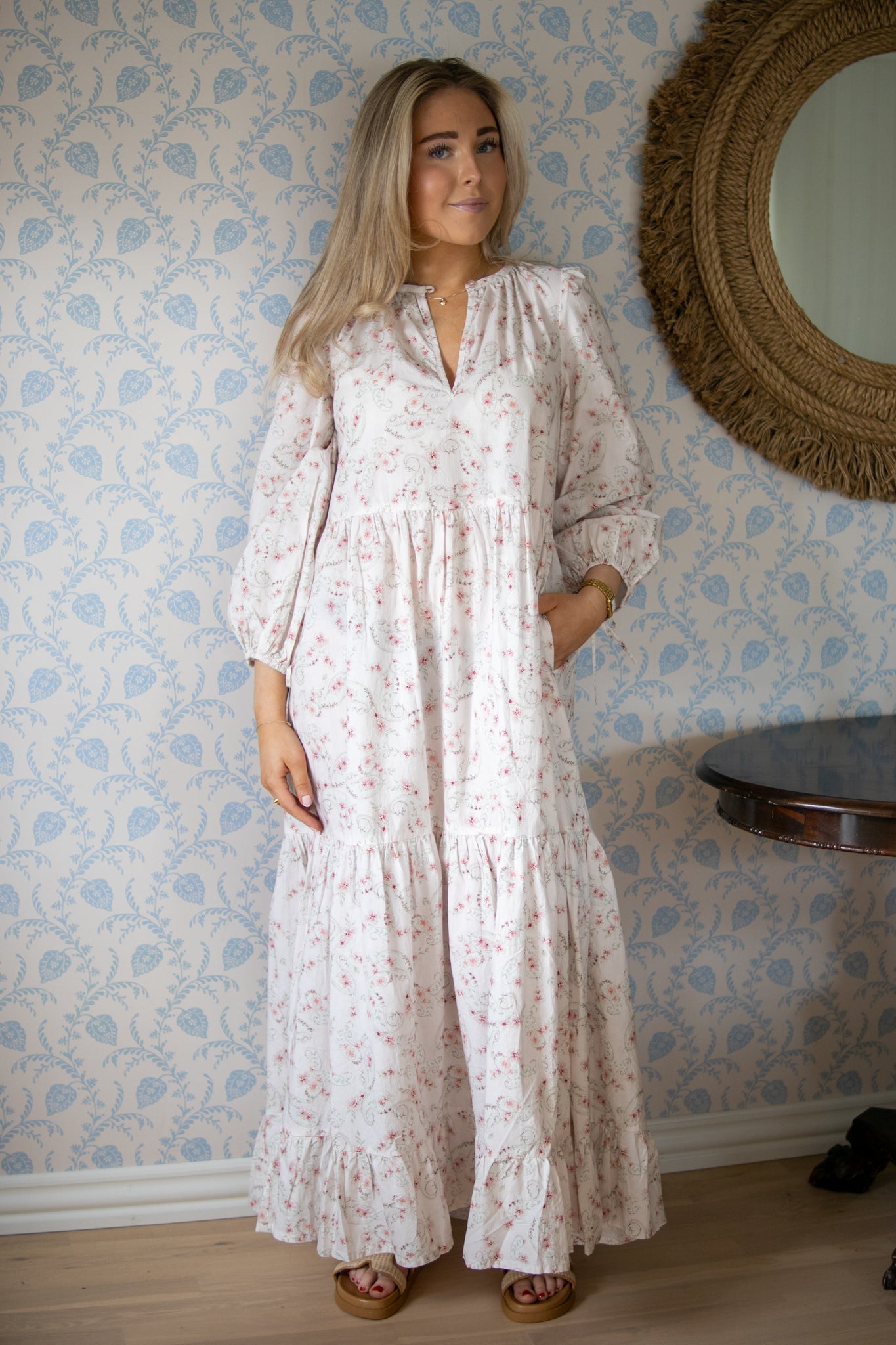 Muse Flower Dress - Dus Rosa - Kjoler - Helt Dilla AS