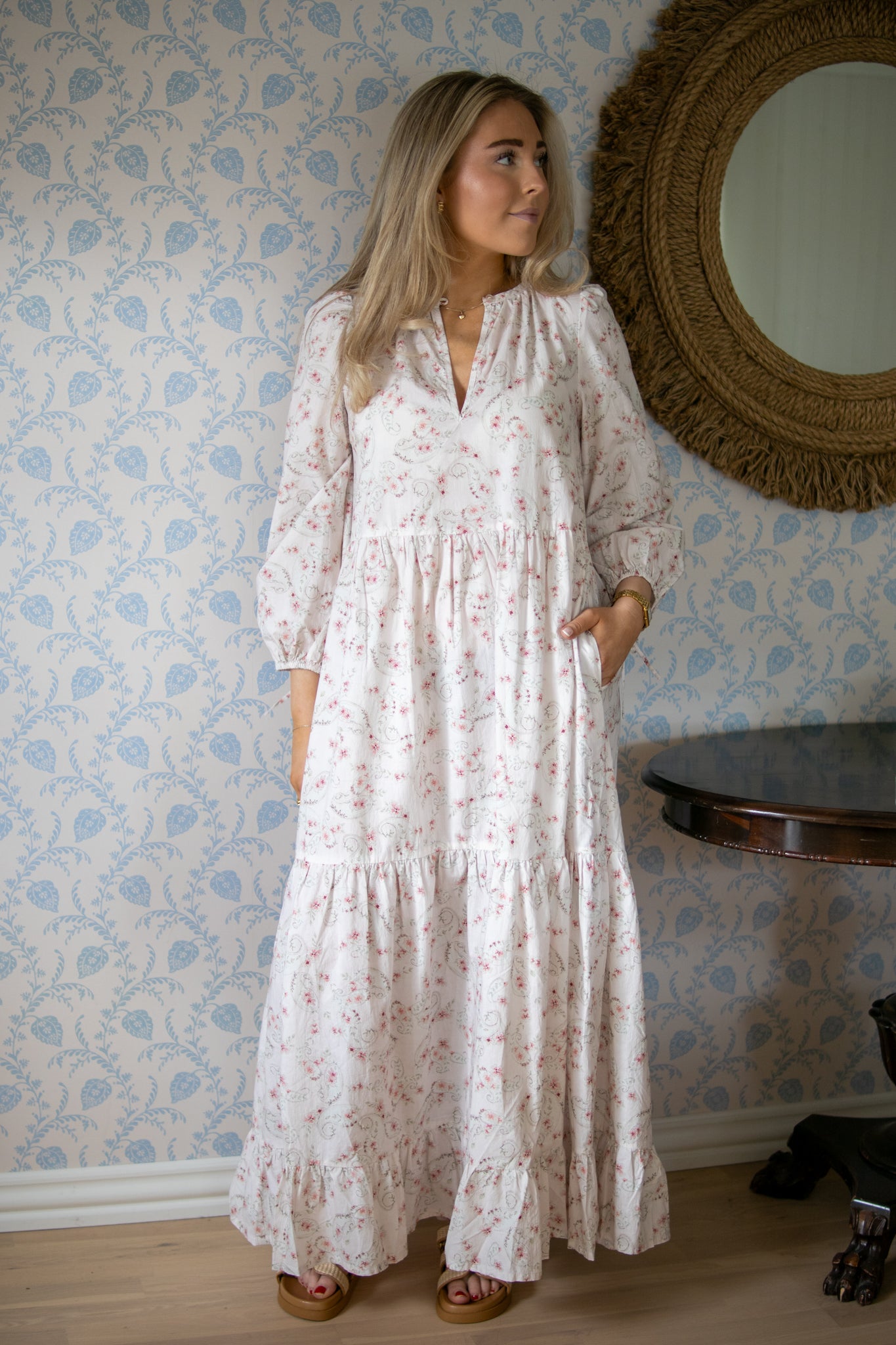 Muse Flower Dress - Dus Rosa - Kjoler - Helt Dilla AS