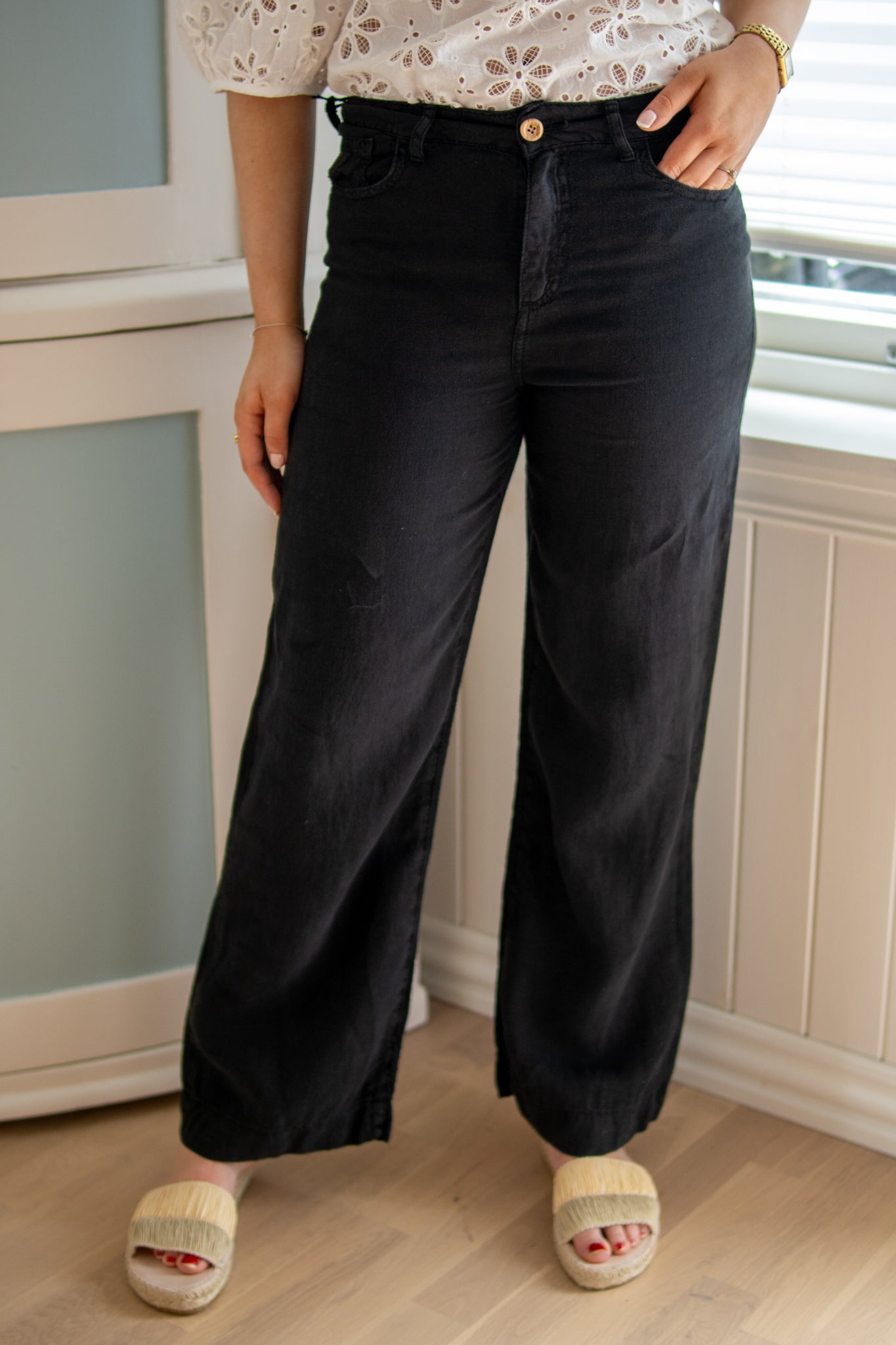 Culotte Linen - Black - Bukser - Helt Dilla AS