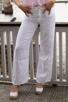 Culotte Linen - White - linbukse - Helt Dilla AS