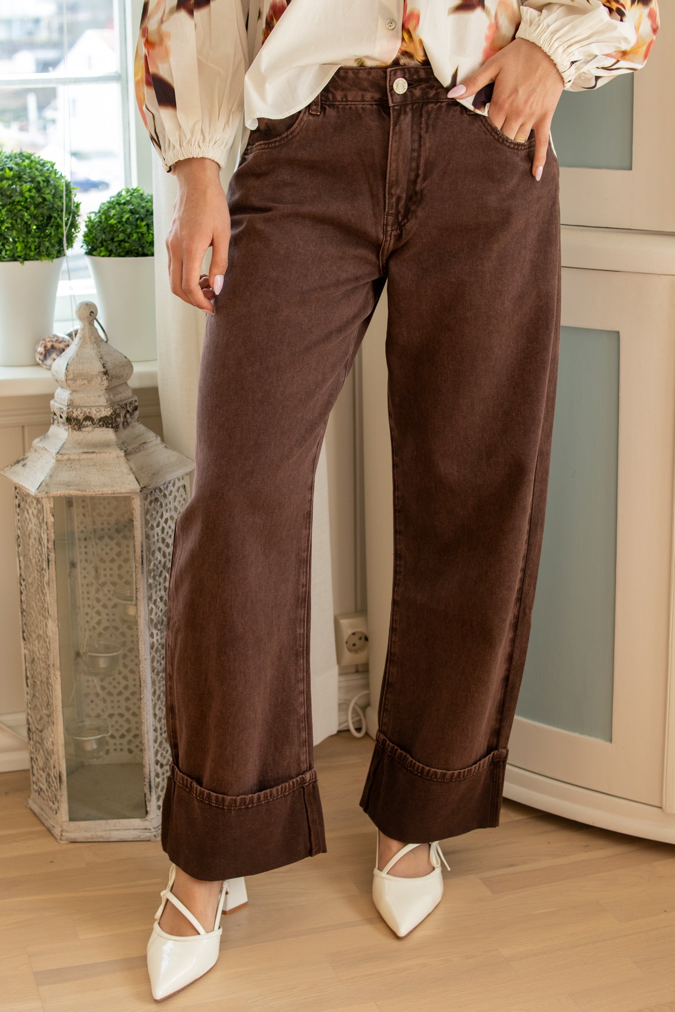 BAGGY TROUSERS - Brown - Bukser - Helt Dilla AS