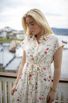Yasasina midi belt dress - pristine/botaiia - Kjoler - Helt Dilla AS