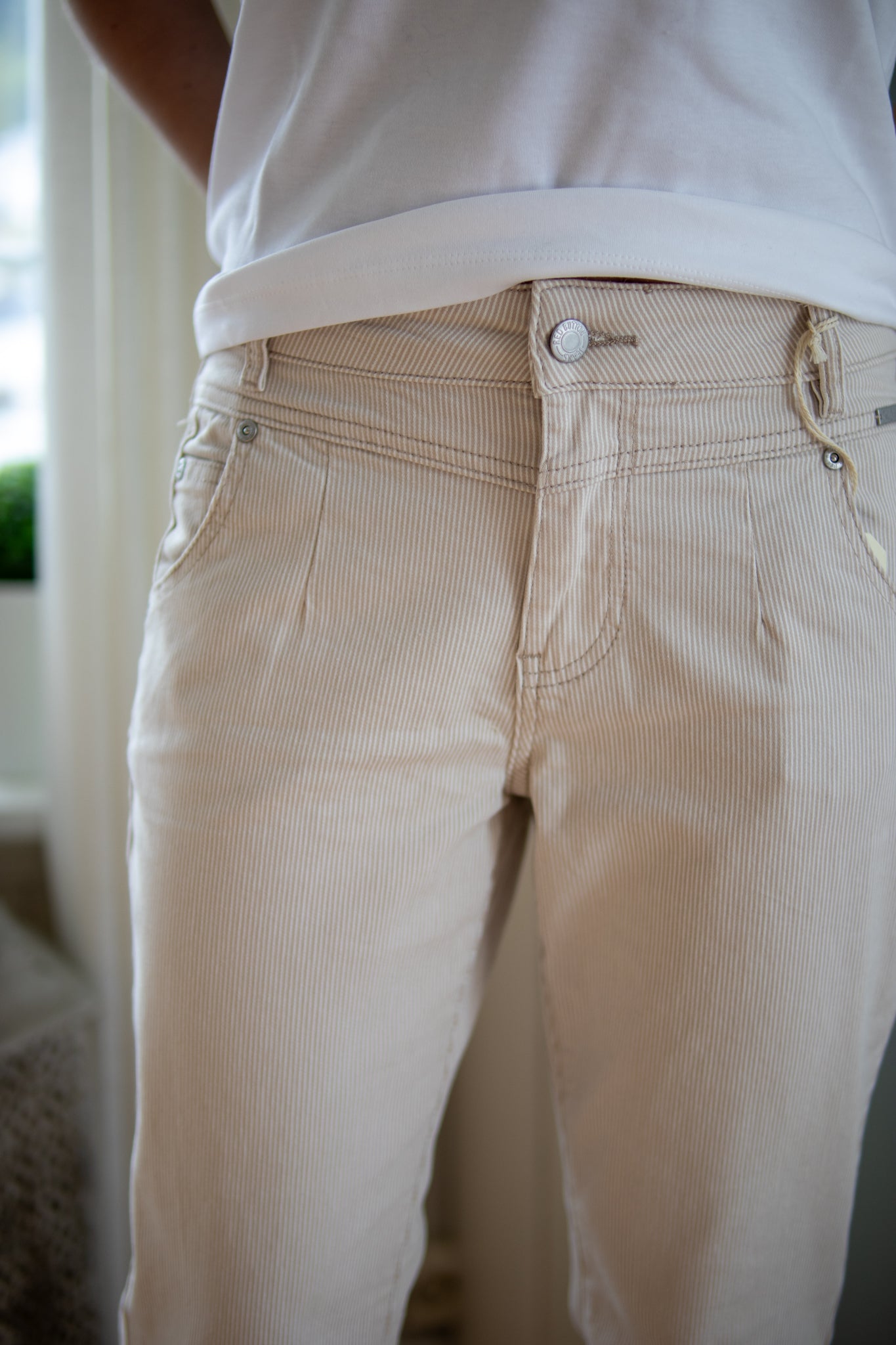 Jani Denim Stripe - Pebble - Jeans - Helt Dilla AS